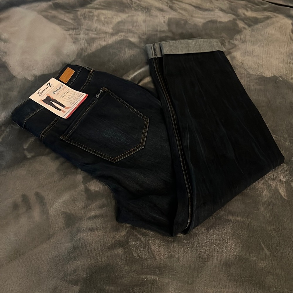 Seven7 Dark Blue Women's Jeans